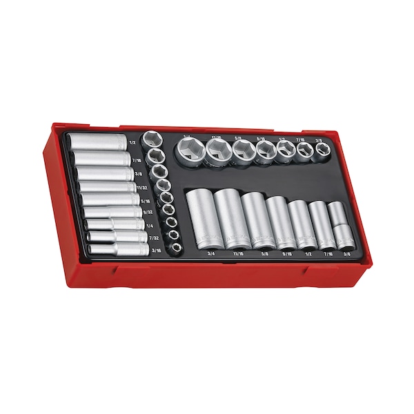 32 Piece 1/4"-3/8" Drive AF Socket Set